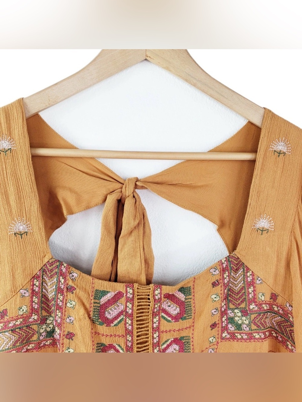 Free People Geo Rhiannon Embroidered Mini Dress Size Small - Picture 10 of 14